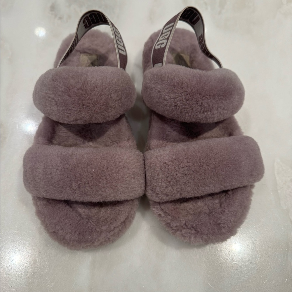 UGG Fluff Yeah Slides- violet- size 4.5